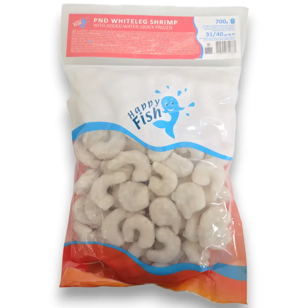 Happy Fish Vannami Happy Fish Vannamei Shrimps P&D 31/40 IQF 1Kg*10 30%-IN - Bild 1
