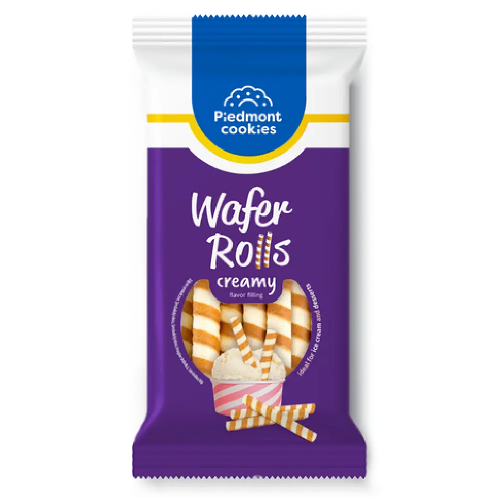 Nytt projekt - 2026-09-04T141843.561 Piedmont Cookies Wafer Rolls Med Gräddfyllning 160g x 28st - Bild 1