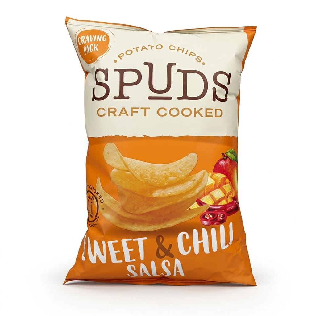 WhatsApp Image 2026-08-05 at 22.46.57 (1) SPUDS Ships Sweet and chilli salsa 145g*12 - Bild 1
